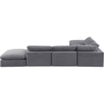 thumbnail image 3 of Meridian Furniture Comfy Grey Velvet 6-Pc. Modular Sectional, 3 of 9