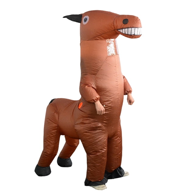 Disfraz inflable Blow Up Disfraz Adulto Cosplay Disfraces divertidos de Navidad Caballo