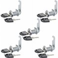 thumbnail image 1 of Llave de bloqueo de buzón de seguridad para puerta de muebles, caja de cajón de armario, cerradura de seguridad para muebles, cerradura de leva con buzón de llave, 5 uds. Ormromra BST3068567, 1 of 5