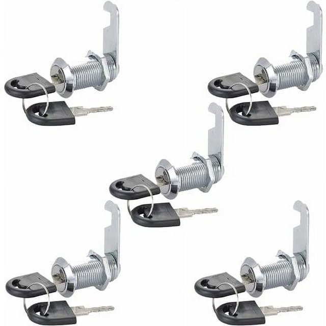 Llave de bloqueo de buzón de seguridad para puerta de muebles, caja de cajón de armario, cerradura de seguridad para muebles, cerradura de leva con buzón de llave, 5 uds. Ormromra BST3068567