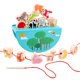 thumbnail image 2 of Bloques de apilamiento de les de madera, juego de equilibrio, juguete con cordones, juguetes educativos, juguetes de enhebrado para niños de 3,, 2 of 8