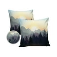 thumbnail image 2 of Nature Mountain Forest Pine Tree Landscape Outdoor Pillow Covers Waterproof Throw Pillow Cover 18x18in Set of 2,Square Decorative Pillowcases Cushion Case for Patio Sofa Couch,Sun Scenery, 2 of 7