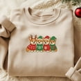 thumbnail image 2 of Embroidered Corgi Dog Santa Christmas Sweatshirt Christmas Dog Crewneck Women Christmas Sweater Xmas Dog Shirt Ugly Christmas Gift Xmas, 2 of 5