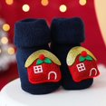 thumbnail image 3 of Odeerbi Christmas Non-Slip Slipper Socks for Baby Infant Boys Girls Prewalker Walking Shoes Thermal Cotton Socks Children Winter Thick Keep Warm Comfortable Socks, 3 of 3