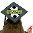 thumbnail image 4 of Big Dot of Happiness Grad Soccer - Graduation Cap Decorations Kit - Grad Cap Cover, 4 of 8