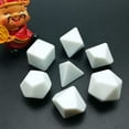 thumbnail image 4 of Juego de 7 Dados Acrílicos Zulema Poliédricos en Blanco para RPG, 4 of 6