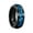 Black & Blue, variant on 1pc Fashion Cool Punk Rotating Ring - Stainless Steel Ring For Men -  Wedding Party Jewelry - For Fashionable Men - Perfect Gift for Him,Black & Blue
