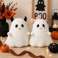 thumbnail image 4 of Spooky Ghost Plush Halloween Decorations Cute Ghost Stuffed Animal Throw Pillows Plushies Holiday Gifts 8.6x13 in, 4 of 6