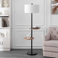 thumbnail image 3 of Safavieh FLL4076A Lighting Kelsen 2-Shelf Matte Black 63-inch (LED Bulb Included) Floor Lamp, 3 of 5