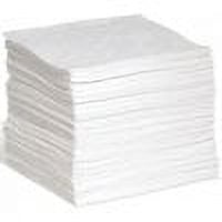 Spilltech Sorbent Pad, 18 gal, 10 in x 14 in, Oil, White, 100 PK WPF1014H