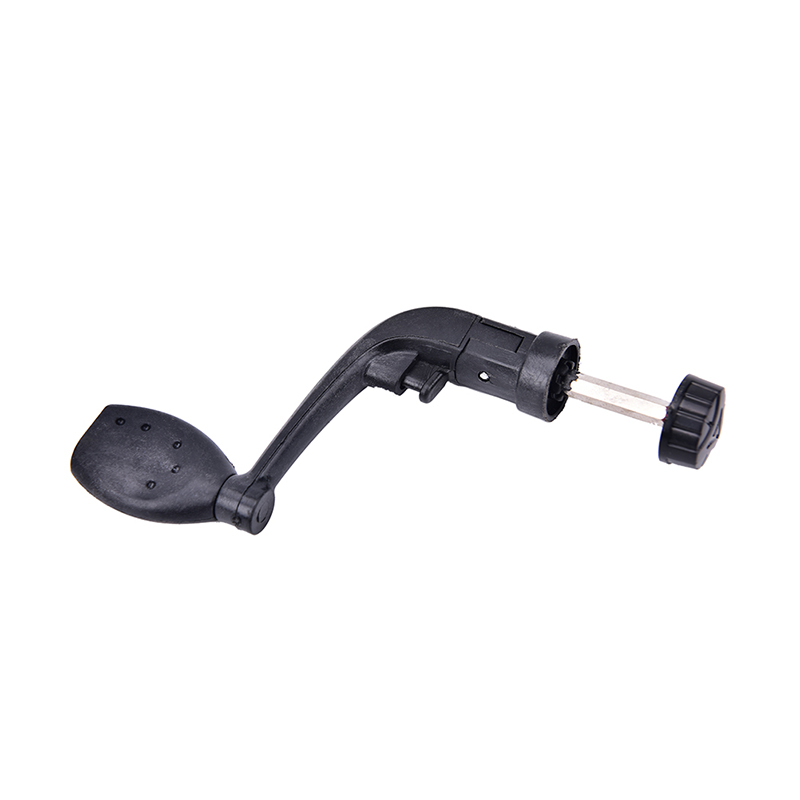 1PC Black plastic power handle fishing reel crank crank arm Spinning B^
