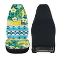thumbnail image 2 of Uourmeti Car Seat Cover Anti Scratch Polyester, Compatible with Car Interior, Fit for Trucks SUVs, Tropical Flower Leaf Print, 2 of 6
