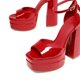 thumbnail image 3 of Sandalia DREAM PAIRS SDHS2324W Roja con Tacón de 14 cm y Plataforma, 3 of 5