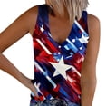 thumbnail image 2 of Vetsdori July 4th Tank Tops for Women Sleeveless Summer Tshirts Red White and Blue Patriotic Casual Camisole Work Independence Day Juniors Tops Undershirts, 2 of 5