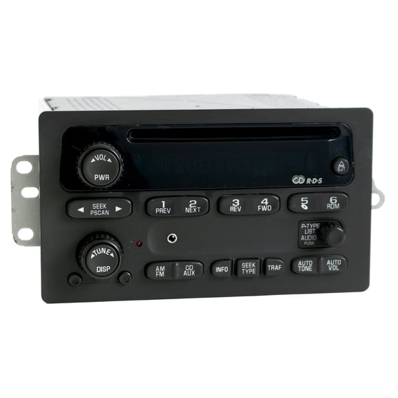 Restored 2002-2003 Chevy Trailblazer GMC Envoy Radio AM FM CD w Aux mp3 Input - 15169545 (Refurbished)
