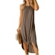 thumbnail image 2 of G and PL Vestido largo de playa para mujer, informal, sin mangas, con abertura lateral, halter, 2 of 5