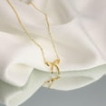 thumbnail image 5 of Gold Necklace for Women - Bow Necklace 14K Gold Plated Dainty Cubic Zirconia Bow Necklace Small Bow Necklace Trendy Necklaces for Women Minimalist Jewelry, 5 of 5