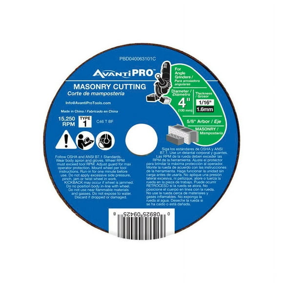 AP 4X1/16X5/8IN MASONRY CUTOFF1