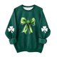 thumbnail image 2 of Blusas y camisas de manga larga con cuello redondo para niños Estampado del Día de San Patricio Estampados de manga larga Casual Suelto Forro polar para mayor calidez Sudadera con capucha de manga lar, 2 of 5