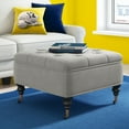 thumbnail image 3 of Serta Abbot Tufted Ottoman with Storage, Gray, 3 of 7