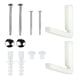 thumbnail image 4 of Suelo en ángulo para baño, WC, bandeja para inodoro, bidé, asiento de inodoro, tornillos de montaje para pie, bisagras para asiento de inodoro, kits, 4 of 9
