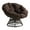 Brown, variant on OSP Home Furnishings Papasan Gray Wicker Chair with Gray Cushion