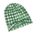 thumbnail image 4 of Adult Knitted Cap 11 X 10.6 In Two-Layer Design Breathable Light Dry And Easy Care Covering All Antiskid Anti-Wrinkle Green Houndstooth Vintage Texture Hand-Drawn Sketch_4, 4 of 8