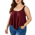 thumbnail image 2 of Camada de Tanques HEM Irregular Irregular, Camiseta de Tanque Asimétrica de Verano Ajuste Correas para Compar, 2 of 7