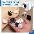 thumbnail image 4 of Uxcell 10 Pack Outlet Covers Proofing, Electrical Safety Plug Covers Outlets Socket Proof Caps Easy Install Plug Power Sockets Protectors for 3-Prong Wall Plate, Black, 4 of 6