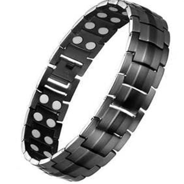 Pulsera de pareja con imán de doble fila desmontable para hombre