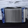 thumbnail image 2 of Hohner 3500GBL Corona II Diatonic Accordion (GCF Keys, Pearl Dark Blue), 2 of 3