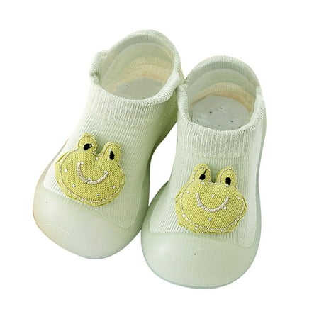 

Toddler Girl Shoes Toddler Shoes Socks Cute Animal Cartoon Socks Shoes Floor Shoes ( Green 26-27 )