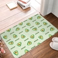 thumbnail image 4 of Pofeuu Green Avocado Print Flannel Doormats Rug16"x24"Rug Washable Doormats Indoor Outdoor Rugs for Layered Front Door Mats, Porch, Kitchen, Entryway, 4 of 7