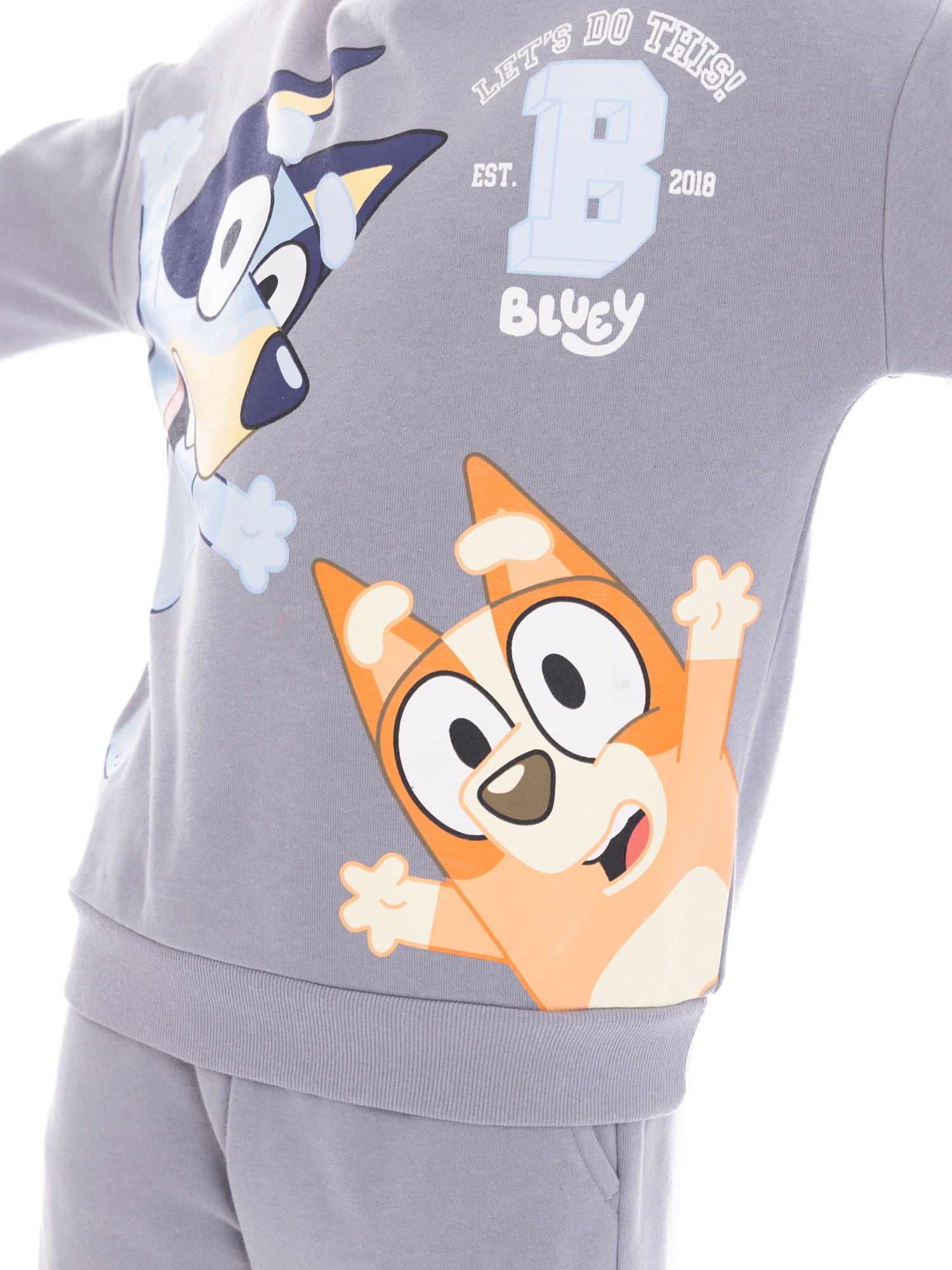 Bluey Boys licensed fleece short set, sizes 4-18