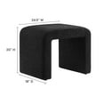 thumbnail image 5 of Simba Boucle Fabric Waterfall Stool in Black, 5 of 10