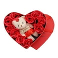thumbnail image 1 of Luxury Simulation Rose Gift Set - 10 Roses + Teddy Bear, Durable Plastic, for Birthday/Valentine's Day/Women, 1 of 4