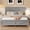 Gray, variant on Mintazer Farmhouse Queen Size Platform Bed with Under-Bed Storage, Platform Bed Frame with Headboard & Footboard for Bedroom, Walnut
