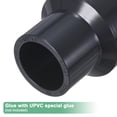 thumbnail image 4 of Uxcell 1-Pack Conector de Reducción de Tubo, Acoplamiento Reductor Recto de 1-1/2"*1", Gris, 4 of 6