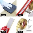thumbnail image 2 of Multifunctional Wall Molding Trim & Corner Guards & Caulk Strip, Apply in Table Edge Door Frame Baseboard for Protection and Decoration, Shiny Gold, 16.4ft x 0.8in, 2 of 7