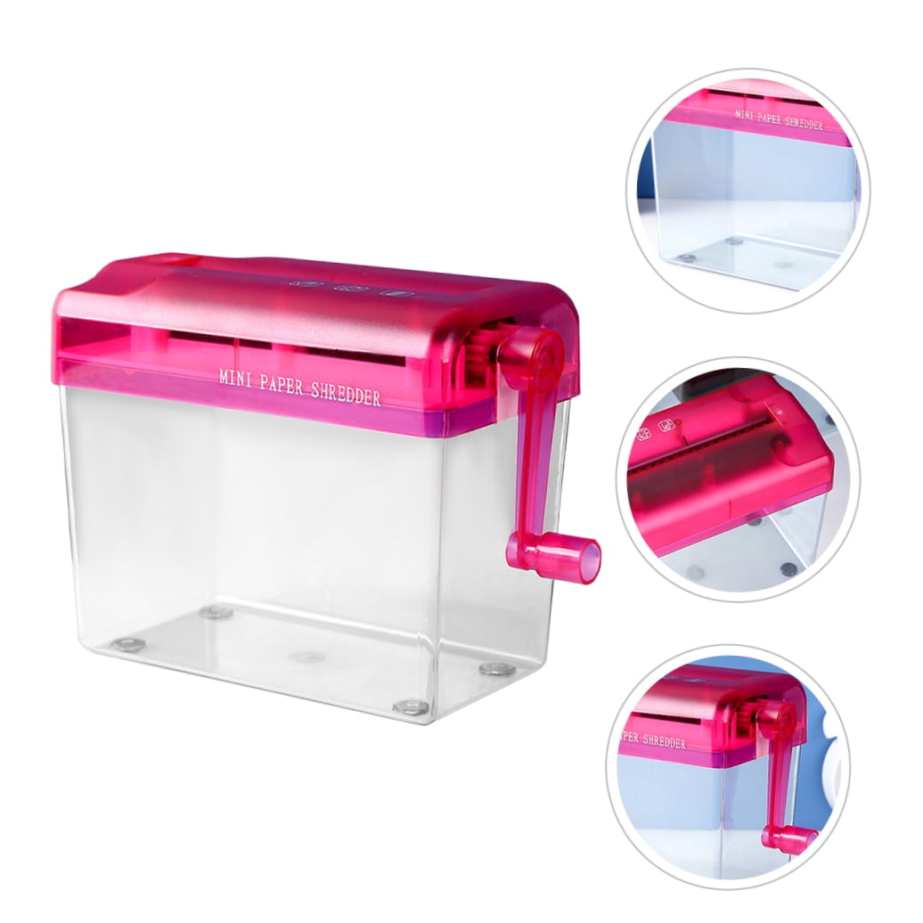 Raindrops Compact Portable Handheld Paper Shredder - Small Manual Shredder for Home, Office, and School Use