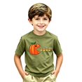 thumbnail image 3 of Kiijoy Toddler Boys Halloween Pumpkin Graphic Tee Cute Short Sleeve T-Shirt, Sizes 2-3, 3 of 3