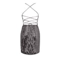 thumbnail image 5 of Sequin Homecoming Dresses Short Sparkly Tight Mini Formal Evening Gowns With Slit, 5 of 5
