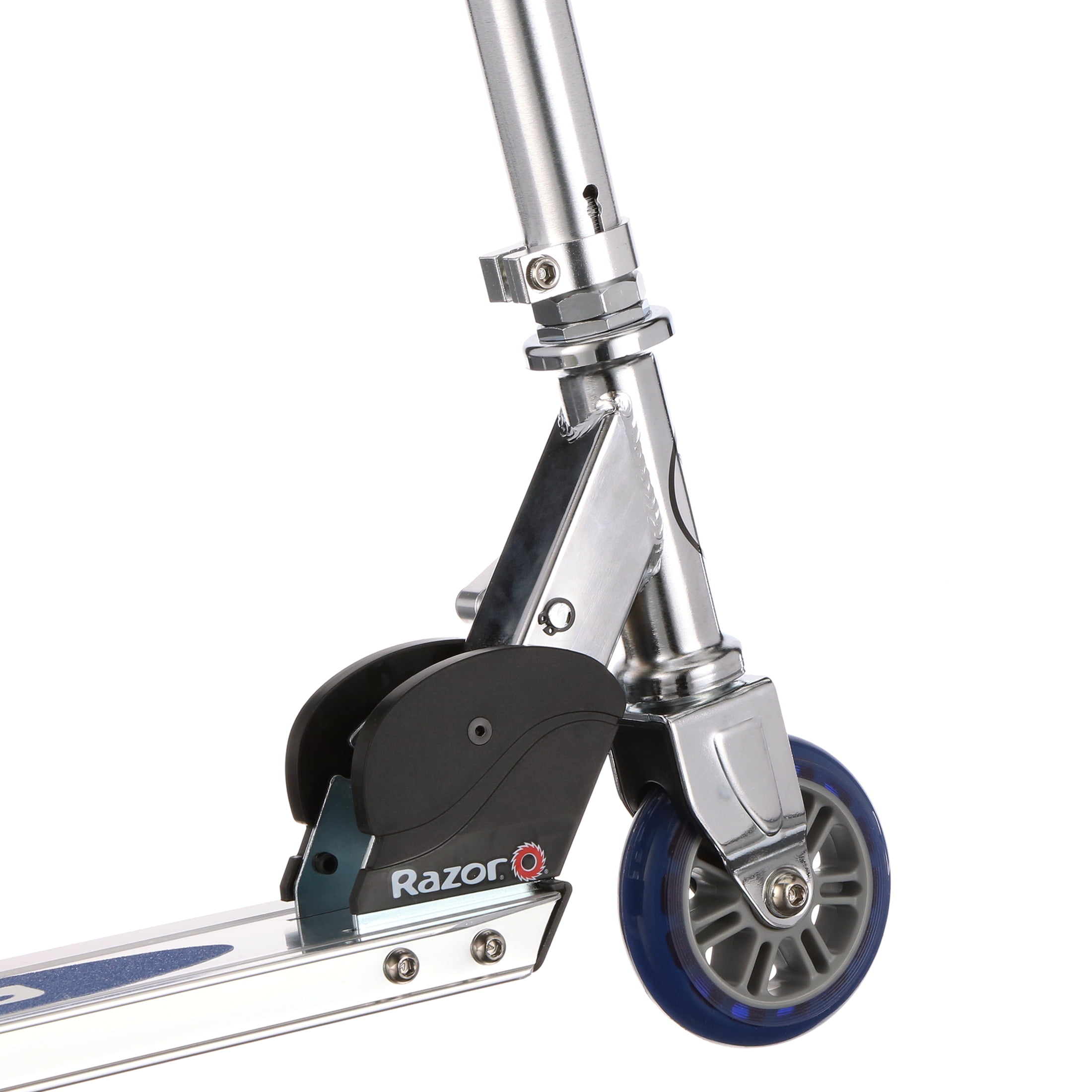 Razor "A" Blue Kick Scooter - Lightweight, Foldable, Aluminum Frame, and Adjustable Handlebars