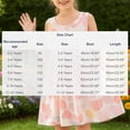 thumbnail image 3 of Little Girl'S Printed Sleeveless Casual Round Neck Dress, Summer Girls' Dress(Sizes 2-12), 3 of 6