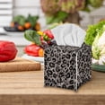 thumbnail image 3 of ZUXONGSY Leopard Print Square Tissue Box Covers PU Leather Tissue Cube Box Cover Modern Decorative Tissue Box Organizer Easy to Clean Tissue Box for Car Home Bathroom, 3 of 7