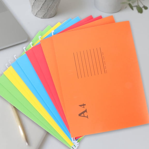 WRITWAA A4 Hanging File Folder Organizer with Assorted Colors, Office Document Holder for Home and Workplace Use