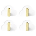 thumbnail image 2 of Needhep Hanging Wall Hooks With Adhesive Strips Multiple Uses Clear Wall Hooks And Command Strips, Slat Wall Hooks Pegboard Gridwall Hooks Coat Hooks, For Back To School Season (White), 2 of 4