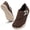 Dark Brown, variant on Leisfit Women Men Wide Diabetic Barefoot Shoes Adjustable Walking Sneakers