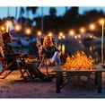 thumbnail image 5 of Grand Patio 33" Square Ceramic Top Wood Burning Fire Pit Table with Spark Screen and Poker, 5 of 7