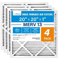 LotFancy 20x20x1 Air Filters, MERV 13 Pleated HVAC AC Furnace Air Filters, 4 Pack
